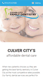 Mobile Screenshot of culvercityfamilydentistry.com