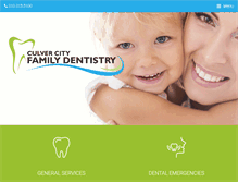 Tablet Screenshot of culvercityfamilydentistry.com